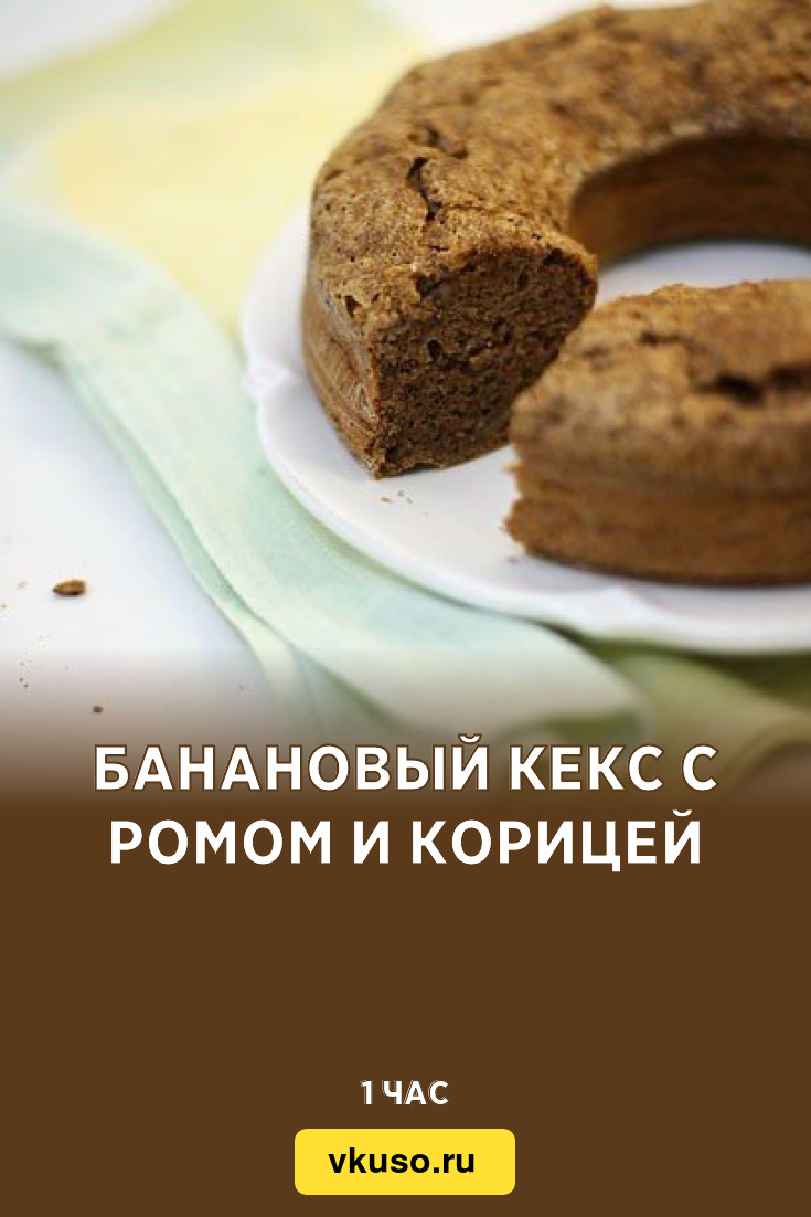 Кексы с бананом и корицей рецепт