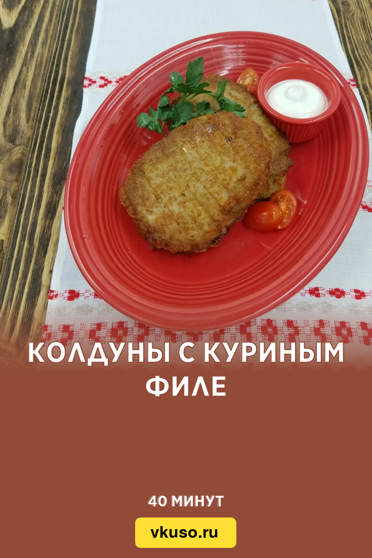 Колдуны с куриным филе, рецепт с фото — Вкусо.ру