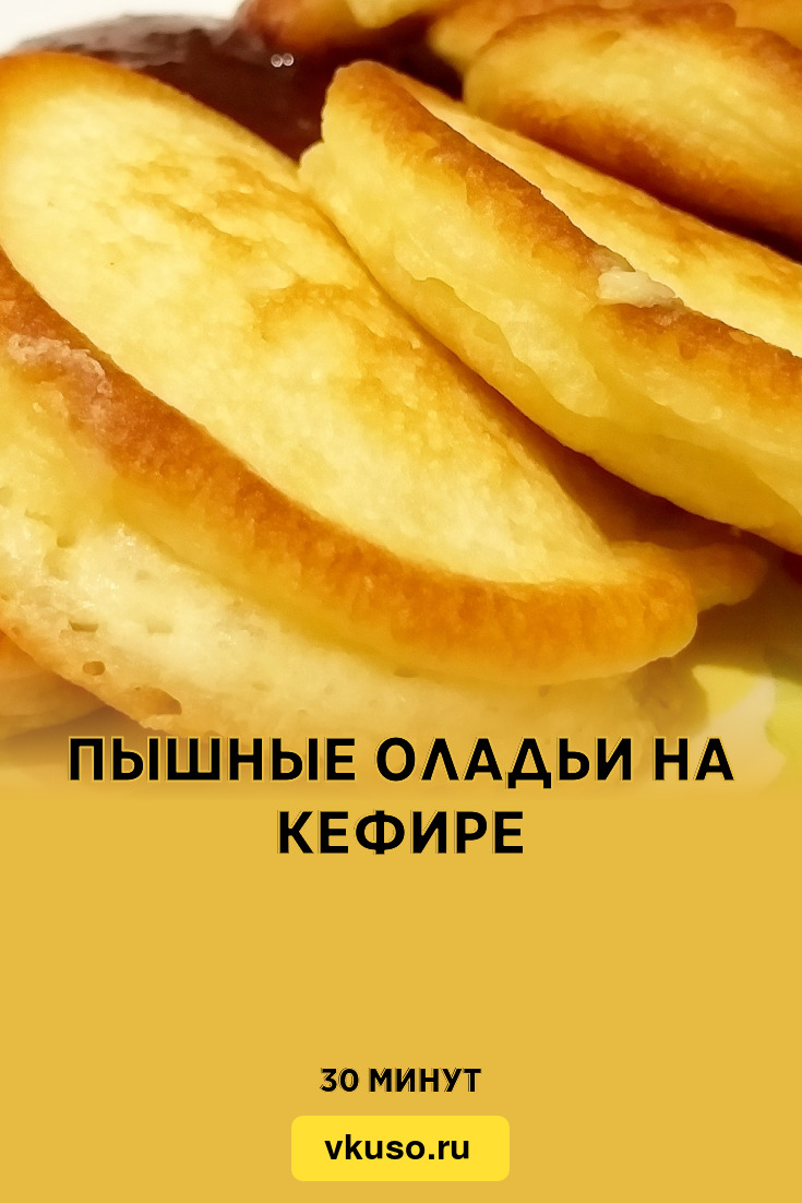 Оладьи на кефире 