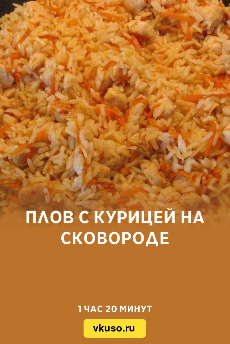 Плов с курицей на сковороде - Пошаговый рецепт с фото. Вторые блюда. Блюда из курицы