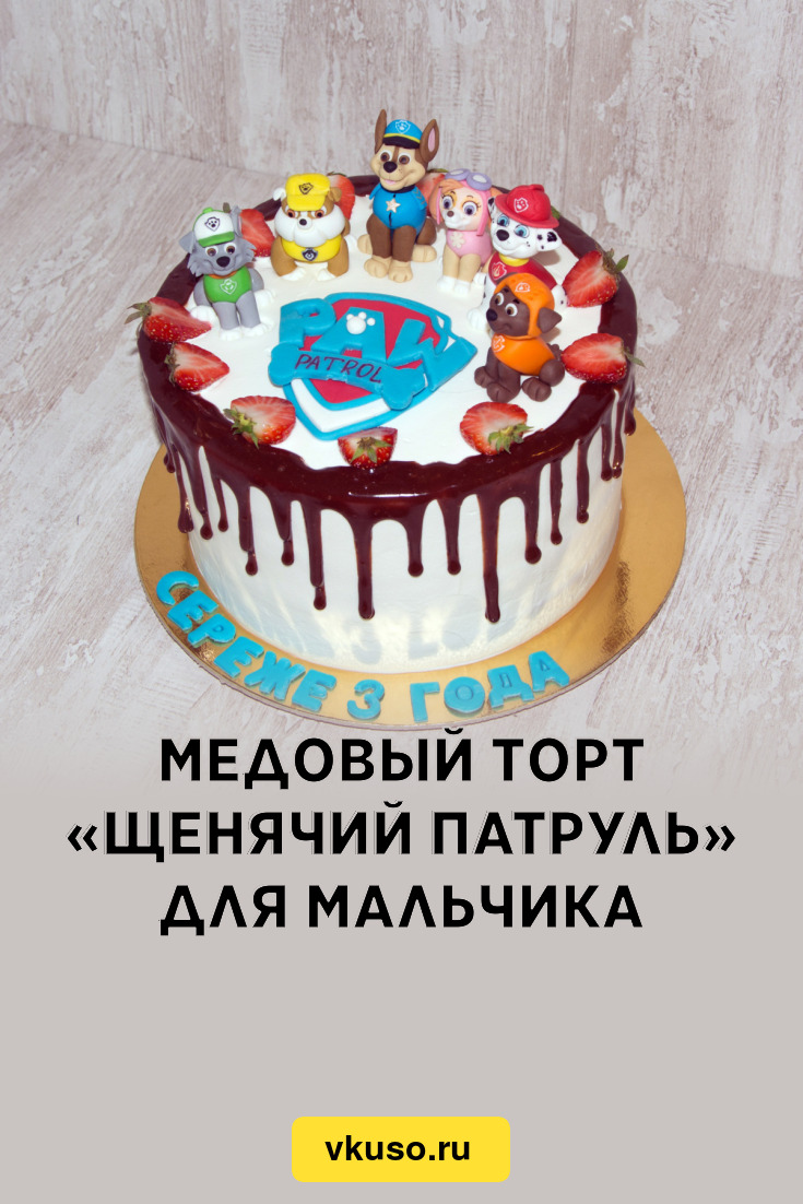 Торт на детский день рождения (с мастикой) - пошаговый рецепт с фото