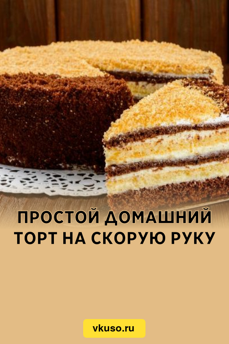 Рецепты Тортов С Фото Без Миксера