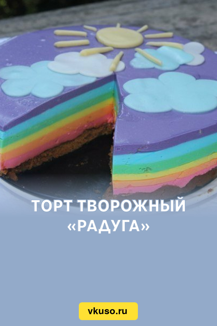 торт «Радуга» - рецепт с фотографиями - Patee. Рецепты